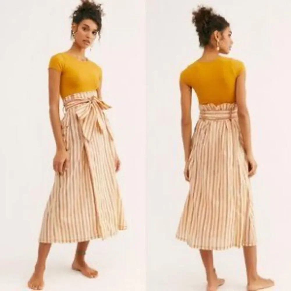 FREE PEOPLE One Natalia Striped Skirt